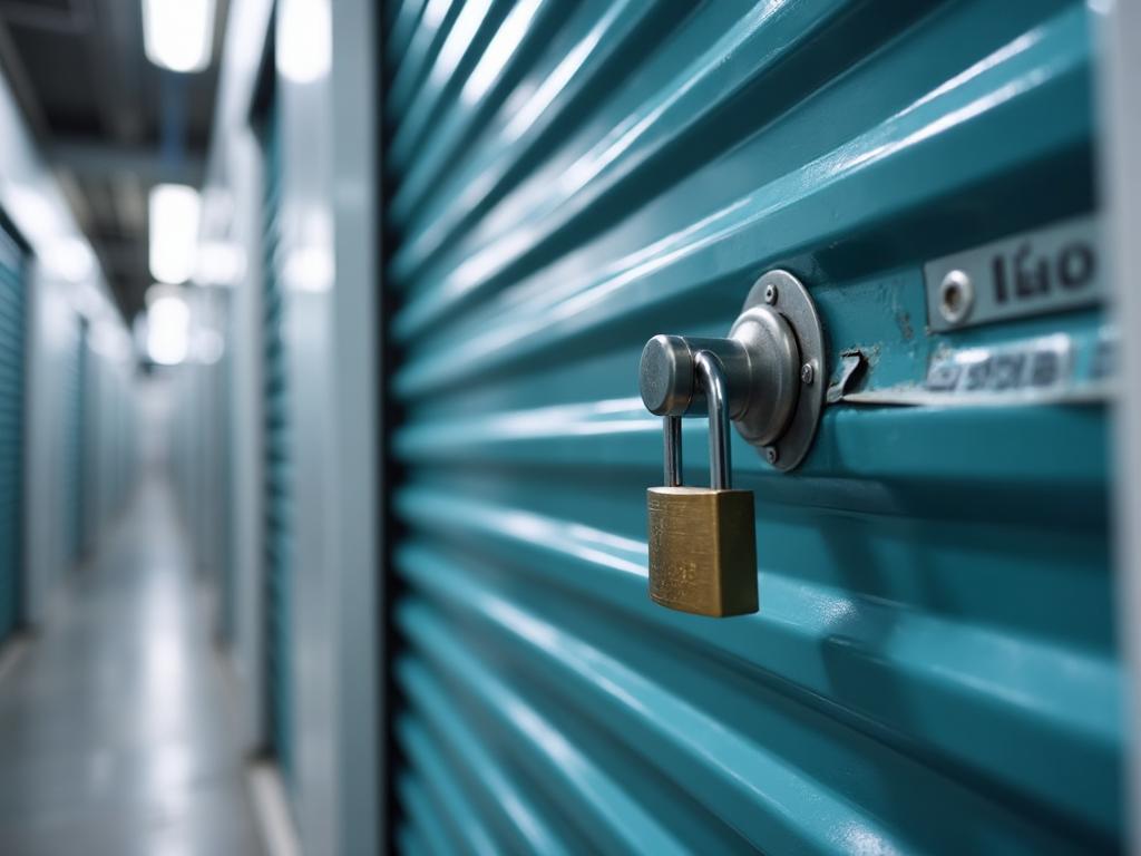 Interior do box de armazenamento